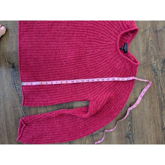 Rag & Bone Joseph Alpaca Wool Sweater Radish Pink Large - Picture 14 of 14